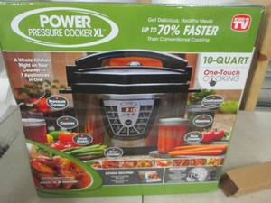 lot 136 image: power preassure cooker 10-quart pow...