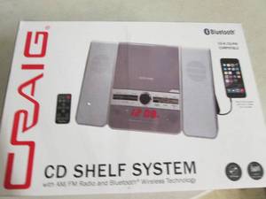 lot 151 image: craig cd shelf system with amfm ra...