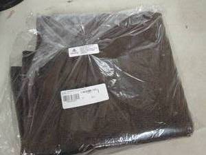 lot 166 image: 27x45 herringbone rug brown ...