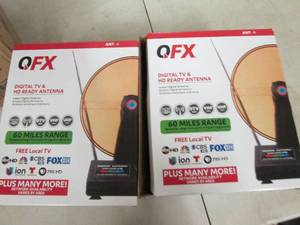 lot 189 image: 2 qfx digital tv and hd ready anten...