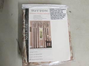 lot 205 image: sutton decorative window treatment ...