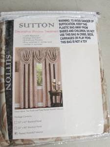 lot 206 image: sutton decorative window treatment ...