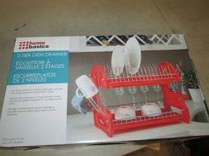 lot 226 image: home basics 2-tier dish drainer ...