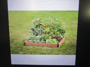lot 232 image: emsco 4 foot x 4 foot raised garden...