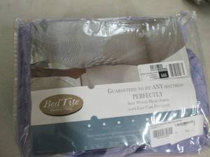 lot 260 image: bed tite king sheet set lilac ...