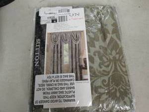 lot 268 image: sutton drapery panels sage 52 inch ...