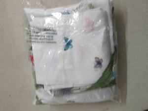 lot 270 image: printed cottage window set butterfl...