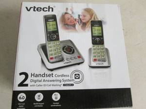 lot 272 image: v tech cordless answering system ba...