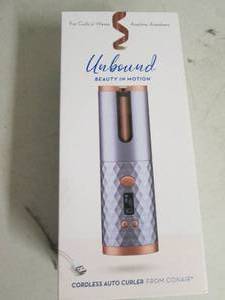 lot 280 image: unbound cordless auto-curler purple...