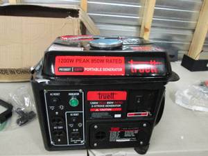 lot 80 image: truett 1200 watt peak 850 watt rate...