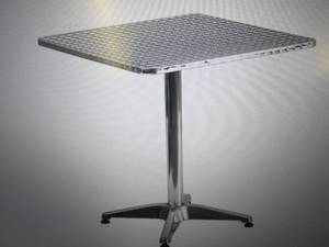 lot 84 image: Flash Furniture 27-12 Square Alum...