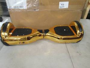 lot 105 image: gold hoover board untested as is no...