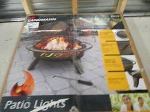 lot 113 image: landmann patio lights fire pit ...