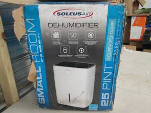 lot 118 image: soleus air small room dehumidifier ...