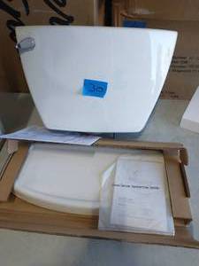 lot 30 image: AMERICAN STANDAR Cadet 1 Piece 1.6 GPF Tall Toilet top pieces only