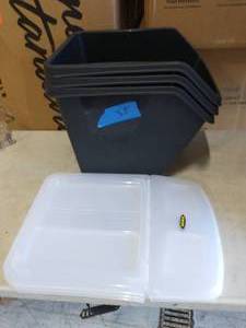 lot 35 image: 3 38LTR Shutter Bin Storage Bin