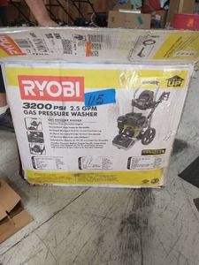 lot 115 image: RYOBI 3,200 PSI 2.5 GPM 212 cc Gas Pressure Washer