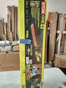 lot 127 image: RYOBI ONE 18V 22 in. Cordless Battery Hedge Trimmer (Tool Only)