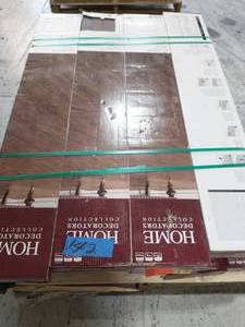 lot 142 image: HOME DECORATORS COLLECTION Cider Oak 7.5 in. L x 47.6 in. W Luxury Vinyl Plank Flooring (24.74 sq. ft.  case)