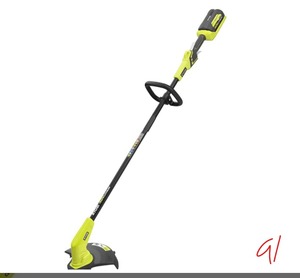 lot 90 image: RYOBI 40V 12 in. Cordless Battery String Trimmer TOOL ONLY