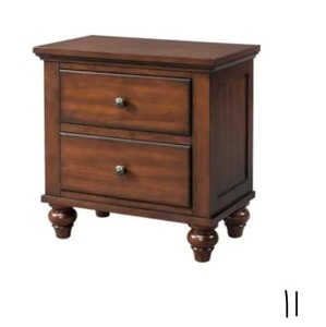lot 11 image: PICKET Channing Cherry 2-Drawer Nightstand