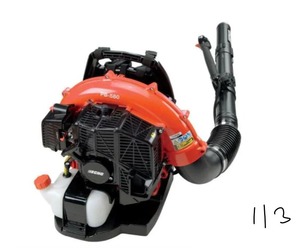 lot 113 image: ECHO 216 MPH 517 CFM 58.2cc Gas 2-Stroke Cycle Backpack Leaf Blower with Tube Throttle