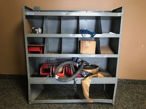 Work Van Steel Shelving   Contents
