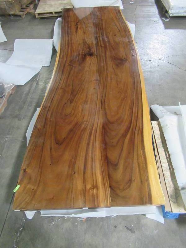 lot 2 image: Large Solid Wood Live Edge Walnut ConferenceDining Table (192602362) Approximate Dimensions 192 in. x 60 in. x 2.5 in. - $3,500 RESERVE