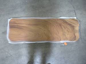 lot 78 image: Solid Wood Handmade Walnut Bench (48151960) Approximate Dimensions 48 in. x 15 in. x 1.96 in.