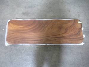 lot 79 image: Solid Wood Handmade Walnut Bench (48151960) Approximate Dimensions 48 in. x 15 in. x 1.96 in.