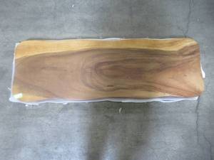 lot 80 image: Solid Wood Handmade Walnut Bench (48151960) Approximate Dimensions 48 in. x 15 in. x 1.96 in.
