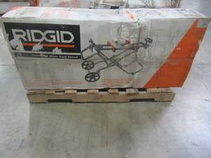 lot 45 image: RIDGID Mobile Miter Saw Stand with Mounting Braces AC9946