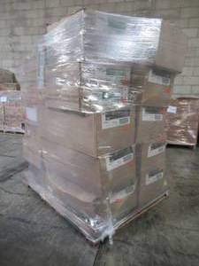 lot 310 image: WHOLESALE MIXED PALLET OF BATHROOM REMODEL AND CONSOLE TABLES
