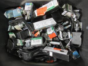 lot 713 image: WHOLESALE MIXED BIN OF MICELLANEOUS HITCH BALLS AND MOUNTS