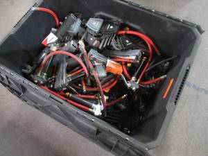 lot 715 image: WHOLESALE MIXED BIN OF MICELLANEOUS TOOLS - ALLEN WRENCHES, STAPLERS, AIR HOSE PARTS AND MORE