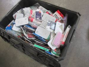 lot 719 image: WHOLESALE MIXED BIN OF MICELLANEOUS CELL PHONE CASES