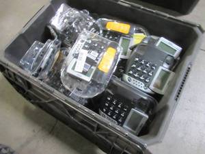 lot 723 image: WHOLESALE MIXED BIN OF MICELLANEOUS DIGITAL SPEAKER PHONES WITH TALKING CALLER ID