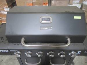 lot 315 image: Nexgrill Deluxe 6-Burner Propane Gas Grill in Black with Side Burner 720-0898A