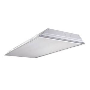 lot 425 image: Metalux 4-Light 2 ft. x 4 ft. White Fluorescent Lensed Troffer, 2GR8432L35W218G.