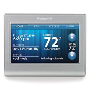 lot 811 image: Honeywell RTH9580WF Smart Wi-Fi 7 Day Programmable Color Touch Thermostat, Works with Amazon Alexa. RTH9580WF1005W1.