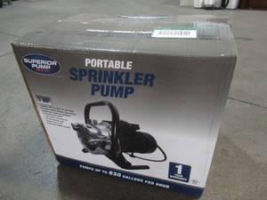 lot 805 image: Superior Pump 1 HP Sprinkler Pump, 96110.