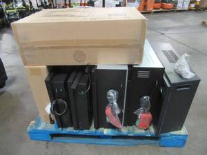 lot 444 image: WHOLESALE MIXED PALLET OF MISCELLANEOUS INFRA RED FIREPLACE INSERTS