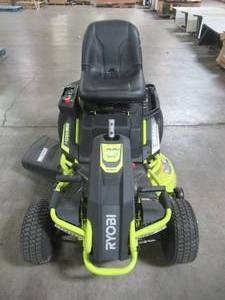 lot 8 image: Ryobi 38 in. Battery Electric Riding Lawn Mower RY48110