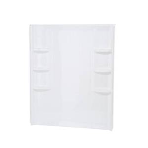 lot 109 image: American Standard Ovation 30 in. x 60 in. x 72 in. 3-piece Direct-to-Stud Shower Wall in Arctic White, 26993SW3011.