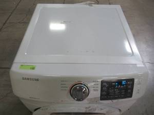 lot 616 image: Samsung 7.5-cu ft Stackable Gas Dryer (White) DV42H5000GW
