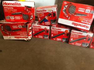 Mixed lot of homelite blowers - mixed conditions - see pictures