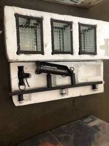 3-Light Oil-Rubbed Bronze Island Pendant with Etched Clear Glass Shades by Home Decorators Collection- open box not used - see pictures