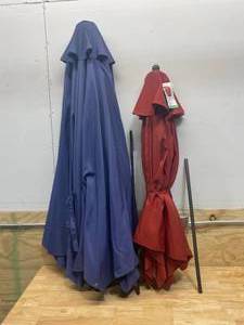 lot 23 image: Lot of 2 Patio Umbrellas