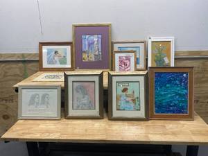 lot 49 image: Lot of Various Framed Artwork