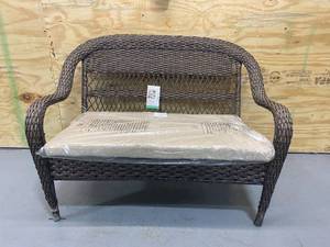 lot 54 image: STYLEWELL  Stackable Woven Loveseat